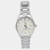 TAG Heuer Silver Stainless Steel Carrera Calibre 5 WAR211B Men's Wristwatch 39 Mm For Men