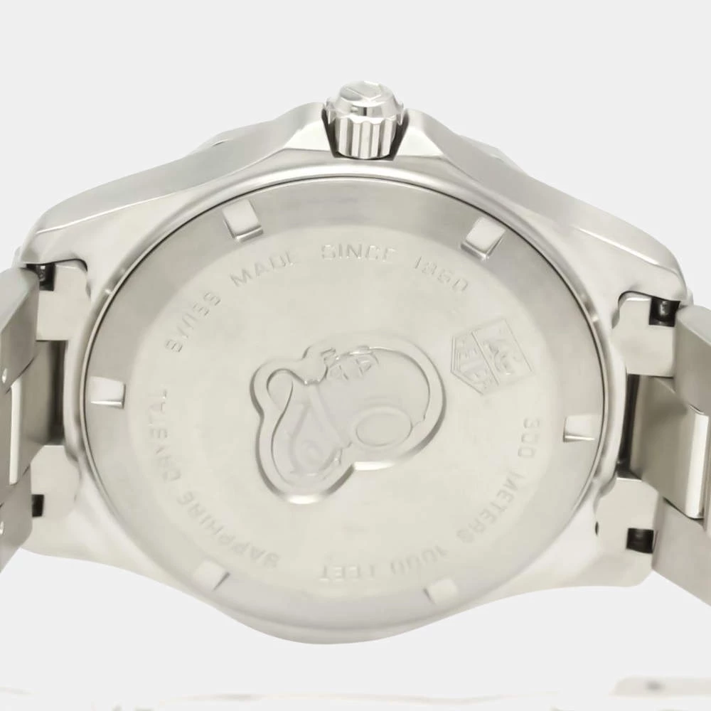 Tag Heuer Silver Stainless Steel Aquaracer Quartz WAf1112 Men's Wristwatch 39 Mm For Men 3 Tag Heuer Silver Stainless Steel Aquaracer Quartz WAf1112 Men's Wristwatch 39 Mm For Men - Image 3