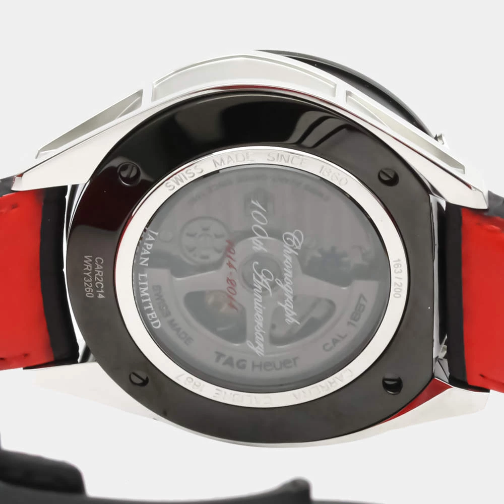 Tag Heuer Grey Stainless Steel Carrera Calibre 1887 100Th Anniversary CAR2C14 Men's Wristwatch 45 Mm For Men 3 Tag Heuer Grey Stainless Steel Carrera Calibre 1887 100Th Anniversary CAR2C14 Men's Wristwatch 45 Mm For Men - Image 3