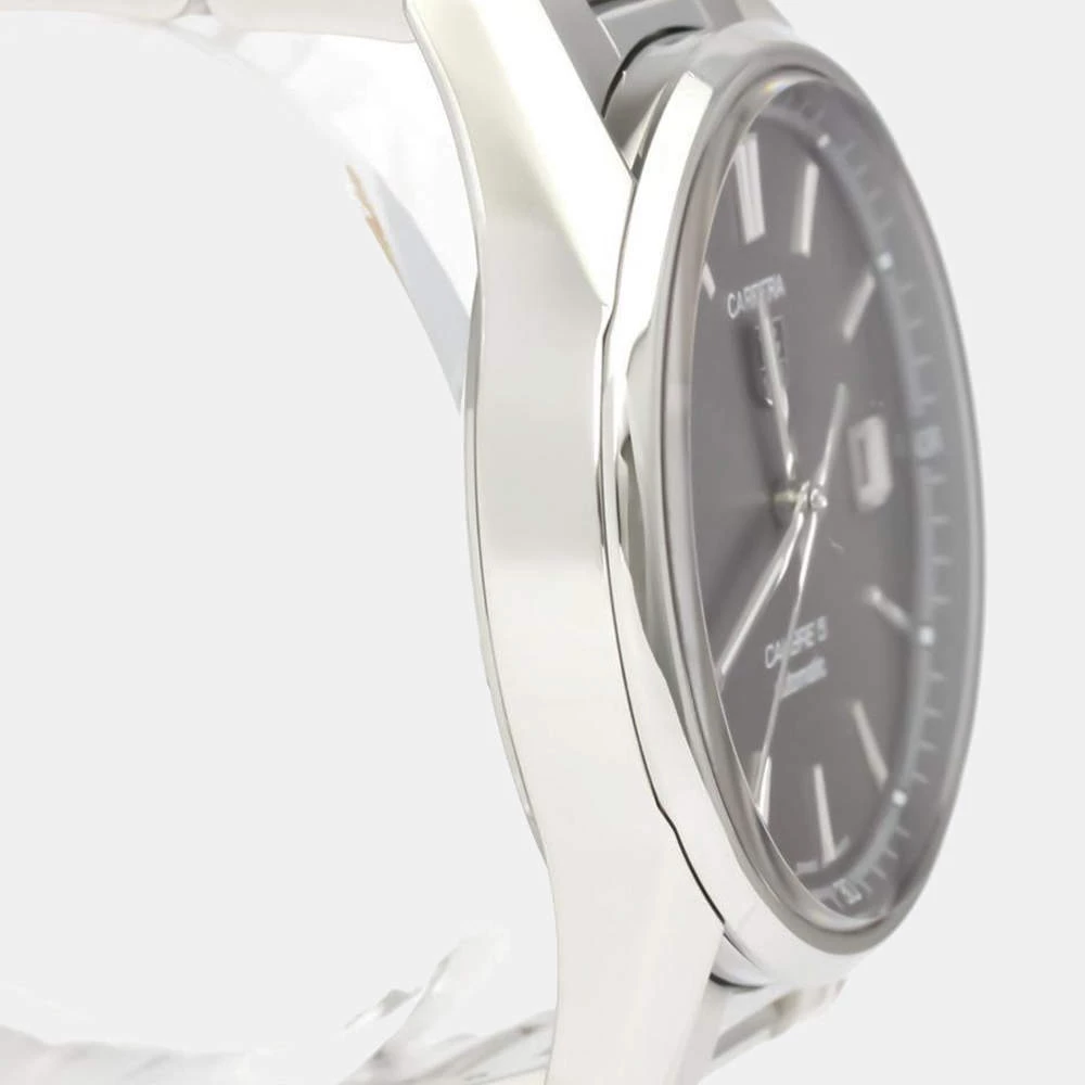 Tag Heuer Grey Stainless Steel Carrera Calibre 5 Automatic WAR211C Men's Wristwatch 39 Mm For Men 6 Tag Heuer Grey Stainless Steel Carrera Calibre 5 Automatic WAR211C Men's Wristwatch 39 Mm For Men - Image 6