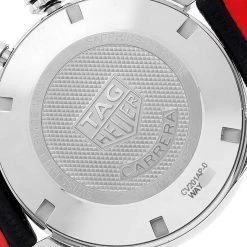 Tag Heuer Black Stainless Steel Carrera Calibre 16 Chronograph CV201AP Men's Wristwatch 41 Mm For Men -Tag Heuer Sales Shop luxury men tag heuer used watches p673309 004