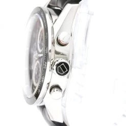 Tag Heuer Black Stainless Steel Carrera Calibre 1887 Chronograph CAR2A10 Men's Wristwatch 43 Mm For Men -Tag Heuer Sales Shop luxury men tag heuer used watches p675335 003