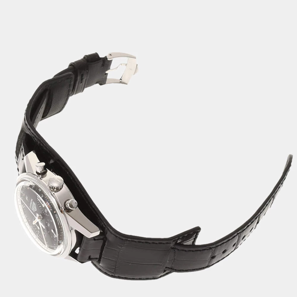 Tag Heuer Black Stainless Steel Carrera Heuer 02 CBK221A.EB0171 Men's Wristwatch 39 Mm For Men 2 Tag Heuer Black Stainless Steel Carrera Heuer 02 CBK221A.EB0171 Men's Wristwatch 39 Mm For Men - Image 2