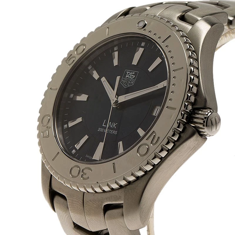 Tag Heuer Blue Stainless Steel Link Men's Wristwatch 39MM For Men 2 Tag Heuer Blue Stainless Steel Link Men's Wristwatch 39MM For Men - Image 2