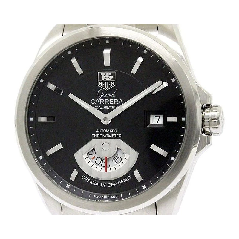 Tag Heuer Black Stainless Steel Grand Carrera Men's Wristwatch 41MM For Men 3 Tag Heuer Black Stainless Steel Grand Carrera Men's Wristwatch 41MM For Men - Image 3