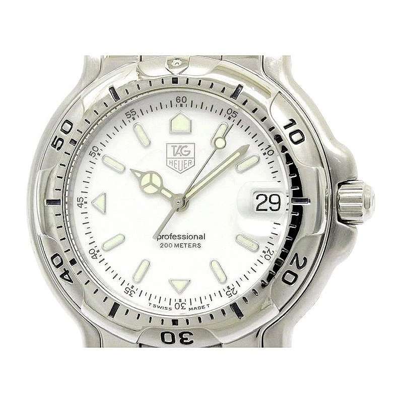 Tag Heuer White Stainless Steel Professional Men's Wristwatch 38MM For Men 3 Tag Heuer White Stainless Steel Professional Men's Wristwatch 38MM For Men - Image 3