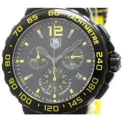 Tag Heuer Black Formula 1 Men's Wristwatch 42MM For Men -Tag Heuer Sales Shop luxury men tag heuer used watches p74727 003