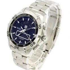 Tag Heuer Black Stainless Steel Aquaracer Men's Wristwatch 43MM For Men