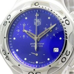 Tag Heuer Blue Stainless Steel Kirium Men's Wristwatch 39MM For Men -Tag Heuer Sales Shop luxury men tag heuer used watches p74966 0003