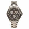 Tag Heuer Black Stainless Steel Aquaracer Chronograph CAF1110 Men's Wristwatch 42MM For Men