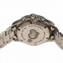 Tag Heuer Black Stainless Steel Aquaracer Chronograph CAF1110 Men's Wristwatch 42MM For Men -Tag Heuer Sales Shop luxury men tag heuer used watches p90460 004