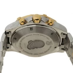 Tag Heuer Silver Stainless Steel & Gold-plated Aquaracer CAF2120 Men's Wristwatch 41MM For Men -Tag Heuer Sales Shop luxury men tag heuer used watches p92326 004