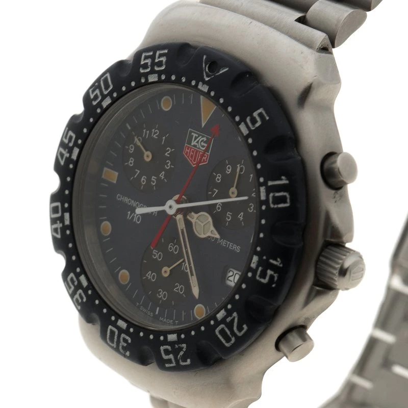 Tag Heuer Blue Stainless Steel Formula One CA1210-RO Men's Wristwatch 37MM For Men 2 Tag Heuer Blue Stainless Steel Formula One CA1210-RO Men's Wristwatch 37MM For Men - Image 2