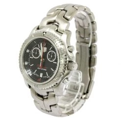 Tag Heuer Black Stainless Steel Searacer Men's Wristwatch 41MM For Men