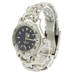 Tag Heuer Navy Blue Stainless Steel Professional Men's Wristwatch 38MM For Men