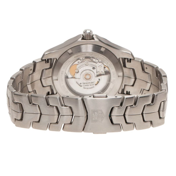 Tag Heuer Cream Stainless Steel Calibre 5 Men's Wristwatch 40MM For Men 4 Tag Heuer Cream Stainless Steel Calibre 5 Men's Wristwatch 40MM For Men - Image 4