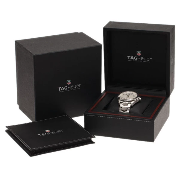 Tag Heuer Cream Stainless Steel Calibre 5 Men's Wristwatch 40MM For Men 6 Tag Heuer Cream Stainless Steel Calibre 5 Men's Wristwatch 40MM For Men - Image 6