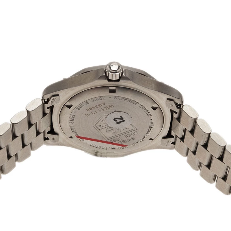 Tag Heuer Navy Blue Stainless Steel Professional Sports 200M Unisex Wristwatch 36MM For Women 4 Tag Heuer Navy Blue Stainless Steel Professional Sports 200M Unisex Wristwatch 36MM For Women - Image 4