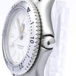 Tag Heuer White Stainless Steel Professional Women's Wristwatch 28MM For Women -Tag Heuer Sales Shop luxury women tag heuer used watches p103757 004