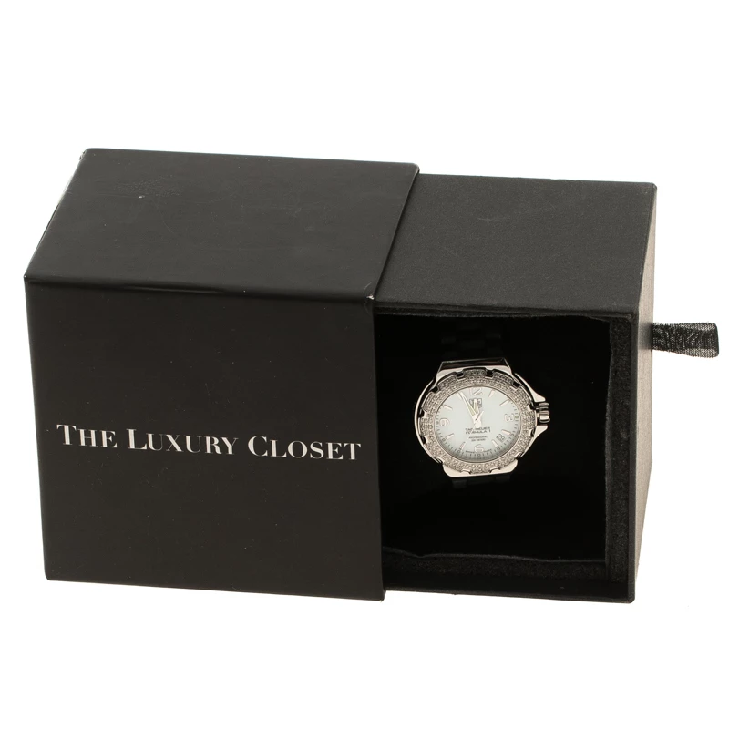 Tag Heuer White Stainless Steel And Diamonds Formula 1 WAC1215 Women's Wristwatch 35 Mm For Women 6 Tag Heuer White Stainless Steel And Diamonds Formula 1 WAC1215 Women's Wristwatch 35 Mm For Women - Image 6