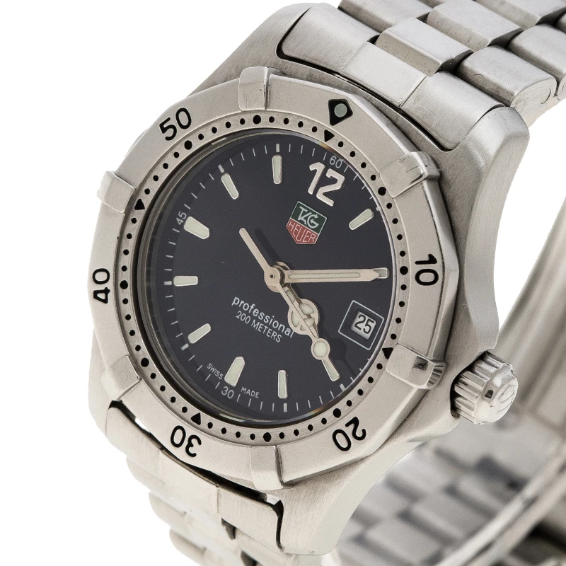 Tag Heuer Blue Stainless Steel Professional 200 WK1313-0 Women's Wristwatch 29 Mm For Women 2 Tag Heuer Blue Stainless Steel Professional 200 WK1313-0 Women's Wristwatch 29 Mm For Women - Image 2
