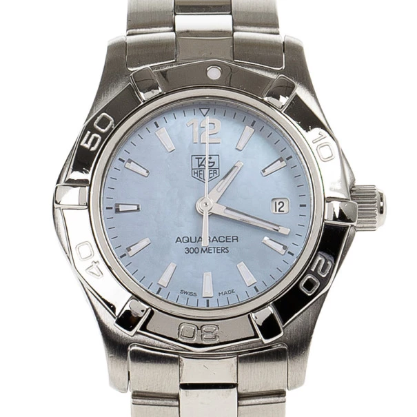 Tag Heuer Blue Stainless Steel Aquaracer Women's Wristwatch 28MM For Women 1 Tag Heuer Blue Stainless Steel Aquaracer Women's Wristwatch 28MM For Women