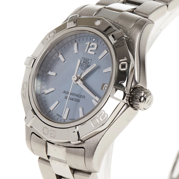 Tag Heuer Blue Stainless Steel Aquaracer Women's Wristwatch 28MM For Women 2 Tag Heuer Blue Stainless Steel Aquaracer Women's Wristwatch 28MM For Women - Image 2