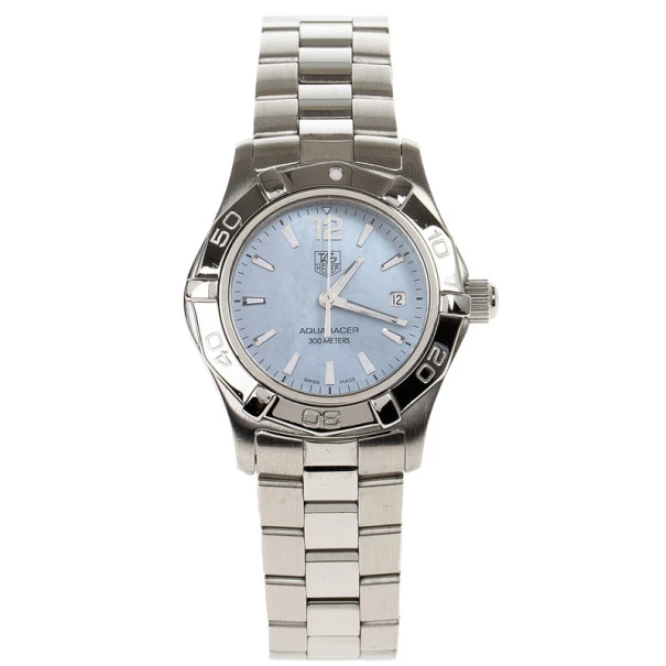 Tag Heuer Blue Stainless Steel Aquaracer Women's Wristwatch 28MM For Women 3 Tag Heuer Blue Stainless Steel Aquaracer Women's Wristwatch 28MM For Women - Image 3