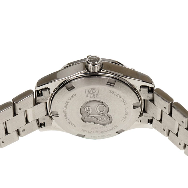 Tag Heuer Blue Stainless Steel Aquaracer Women's Wristwatch 28MM For Women 5 Tag Heuer Blue Stainless Steel Aquaracer Women's Wristwatch 28MM For Women - Image 5