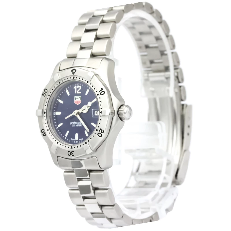 Tag Heuer Blue Stainless Steel Professional Women's Wristwatch 28MM For Women 1 Tag Heuer Blue Stainless Steel Professional Women's Wristwatch 28MM For Women