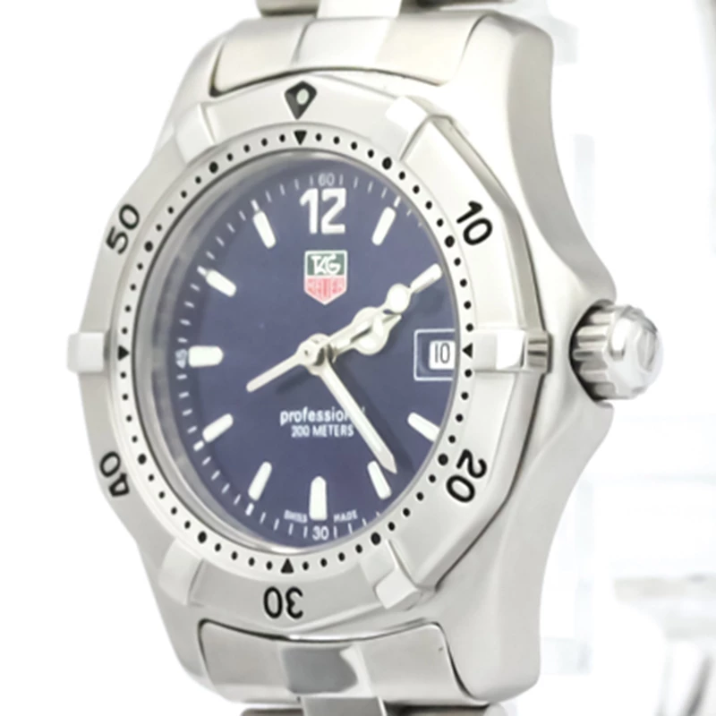 Tag Heuer Blue Stainless Steel Professional Women's Wristwatch 28MM For Women 2 Tag Heuer Blue Stainless Steel Professional Women's Wristwatch 28MM For Women - Image 2