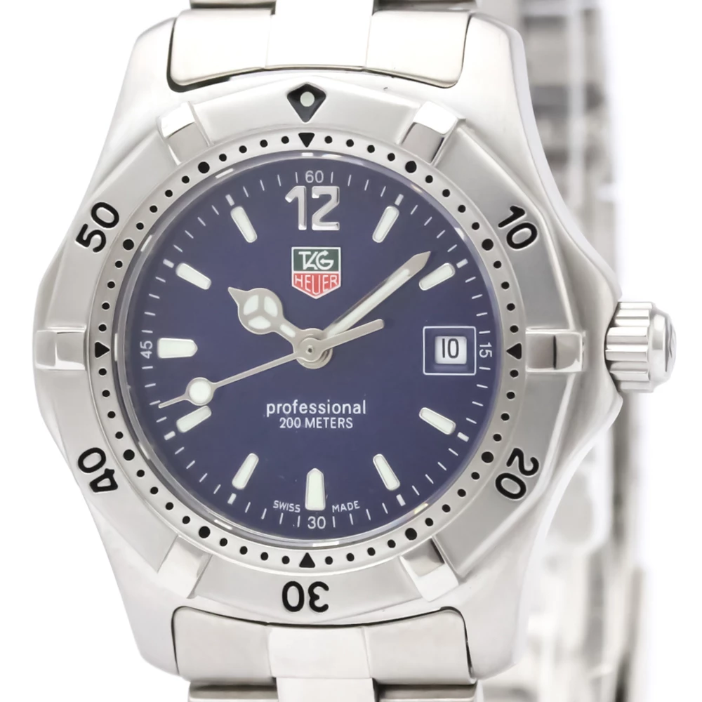 Tag Heuer Blue Stainless Steel Professional Women's Wristwatch 28MM For Women 3 Tag Heuer Blue Stainless Steel Professional Women's Wristwatch 28MM For Women - Image 3