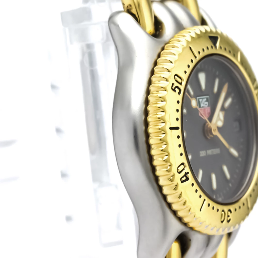 Tag Heuer Grey Gold Plated Stainless Steel S/EL Women's Wristwatch 24MM For Women 5 Tag Heuer Grey Gold Plated Stainless Steel S/EL Women's Wristwatch 24MM For Women - Image 5