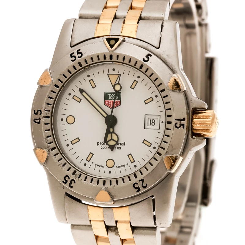 Tag Heuer Silver Grey Stainless Steel 1500 Series Professional 200 WD1421-PO Women's Wristwatch 27 Mm For Women 3 Tag Heuer Silver Grey Stainless Steel 1500 Series Professional 200 WD1421-PO Women's Wristwatch 27 Mm For Women - Image 3