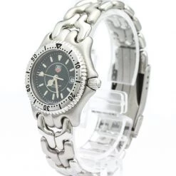 Tag Heuer Black Stainless Steel Sel Professional 200M WG1319 Women's Wristwatch 28 MM For Women