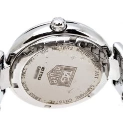 Tag Heuer Pink Stainless Steel Diamonds Link WAT1313 Women's Wristwatch 34.50 Mm For Women -Tag Heuer Sales Shop luxury women tag heuer used watches p230067 002