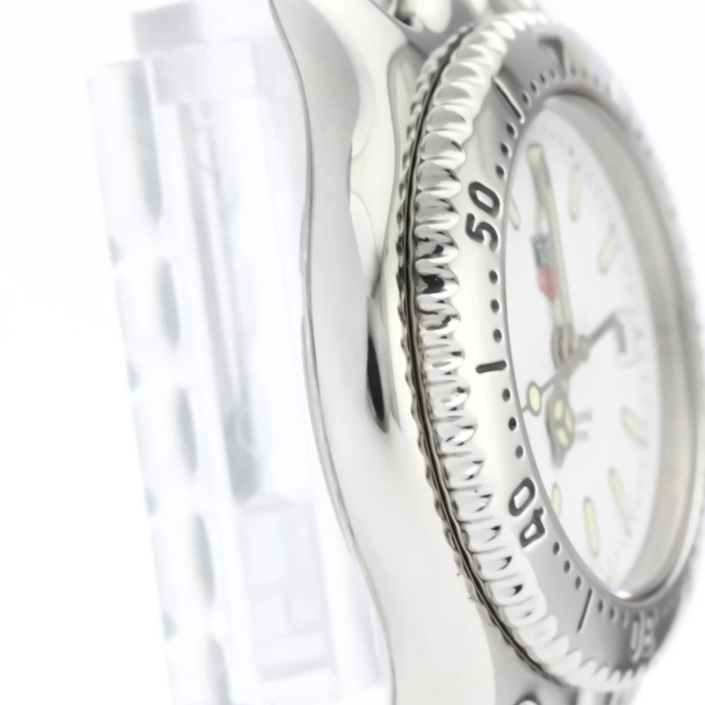 Tag Heuer White Stainless Steel Sel Professional 200M WG1310 Women's Wristwatch 28 MM For Women 6 Tag Heuer White Stainless Steel Sel Professional 200M WG1310 Women's Wristwatch 28 MM For Women - Image 6