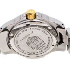 Tag Heuer Silver Gold-Plated Stainless Steel Professional WF1420-O Women's Wristwatch 26 MM For Women 11 Tag Heuer Silver Gold-Plated Stainless Steel Professional WF1420-O Women's Wristwatch 26 MM For Women -Tag Heuer Sales Shop luxury women tag heuer used watches p243784 001