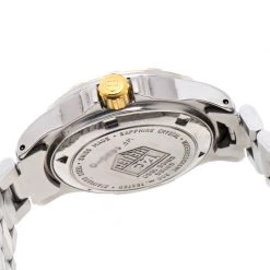 Tag Heuer Silver Gold-Plated Stainless Steel Professional WF1420-O Women's Wristwatch 26 MM For Women 13 Tag Heuer Silver Gold-Plated Stainless Steel Professional WF1420-O Women's Wristwatch 26 MM For Women -Tag Heuer Sales Shop luxury women tag heuer used watches p243784 002
