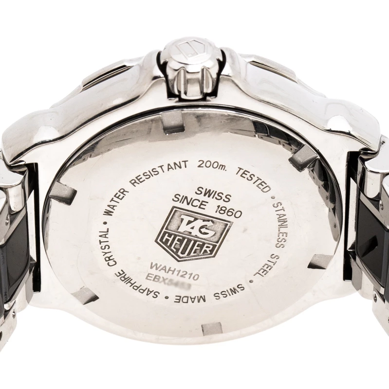 Tag Heuer Black Ceramic Stainless Steel Formula 1 WAH1210.BA0859 Women's Wristwatch 37 Mm For Women 4 Tag Heuer Black Ceramic Stainless Steel Formula 1 WAH1210.BA0859 Women's Wristwatch 37 Mm For Women - Image 4