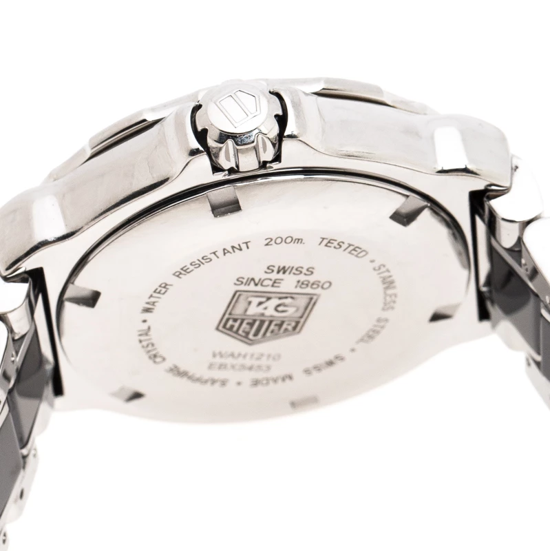 Tag Heuer Black Ceramic Stainless Steel Formula 1 WAH1210.BA0859 Women's Wristwatch 37 Mm For Women 6 Tag Heuer Black Ceramic Stainless Steel Formula 1 WAH1210.BA0859 Women's Wristwatch 37 Mm For Women - Image 6