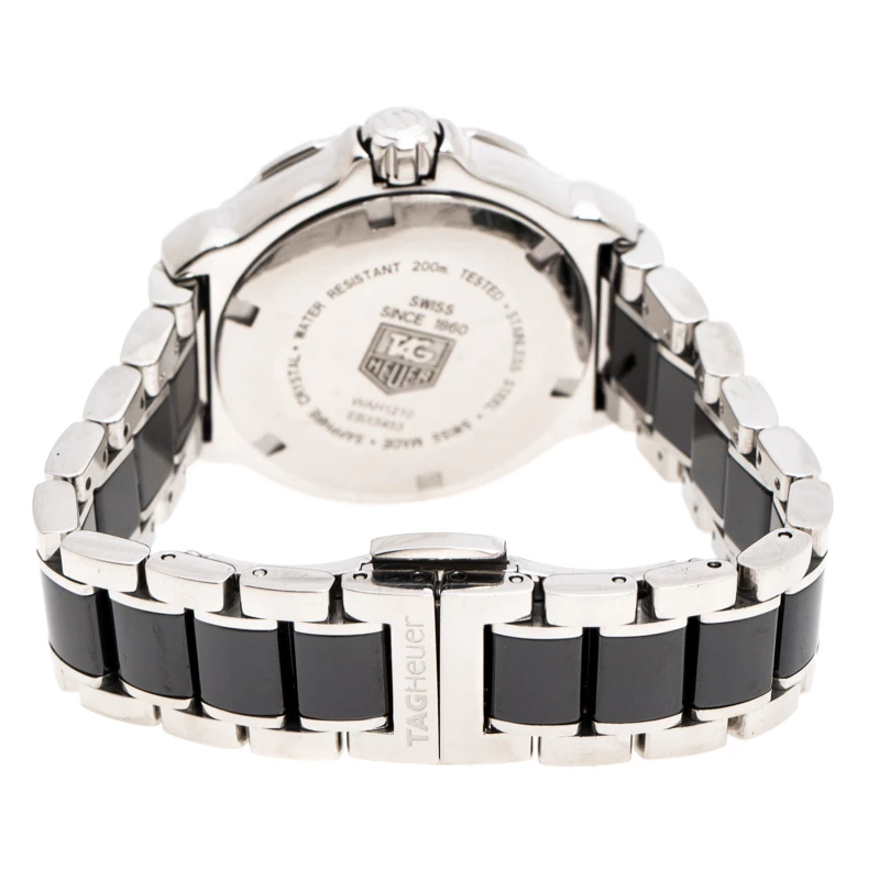 Tag Heuer Black Ceramic Stainless Steel Formula 1 WAH1210.BA0859 Women's Wristwatch 37 Mm For Women 5 Tag Heuer Black Ceramic Stainless Steel Formula 1 WAH1210.BA0859 Women's Wristwatch 37 Mm For Women - Image 5