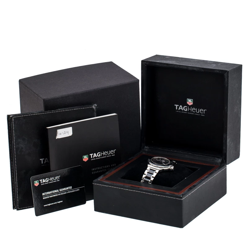 Tag Heuer Black Ceramic Stainless Steel Formula 1 WAH1210.BA0859 Women's Wristwatch 37 Mm For Women 8 Tag Heuer Black Ceramic Stainless Steel Formula 1 WAH1210.BA0859 Women's Wristwatch 37 Mm For Women - Image 8