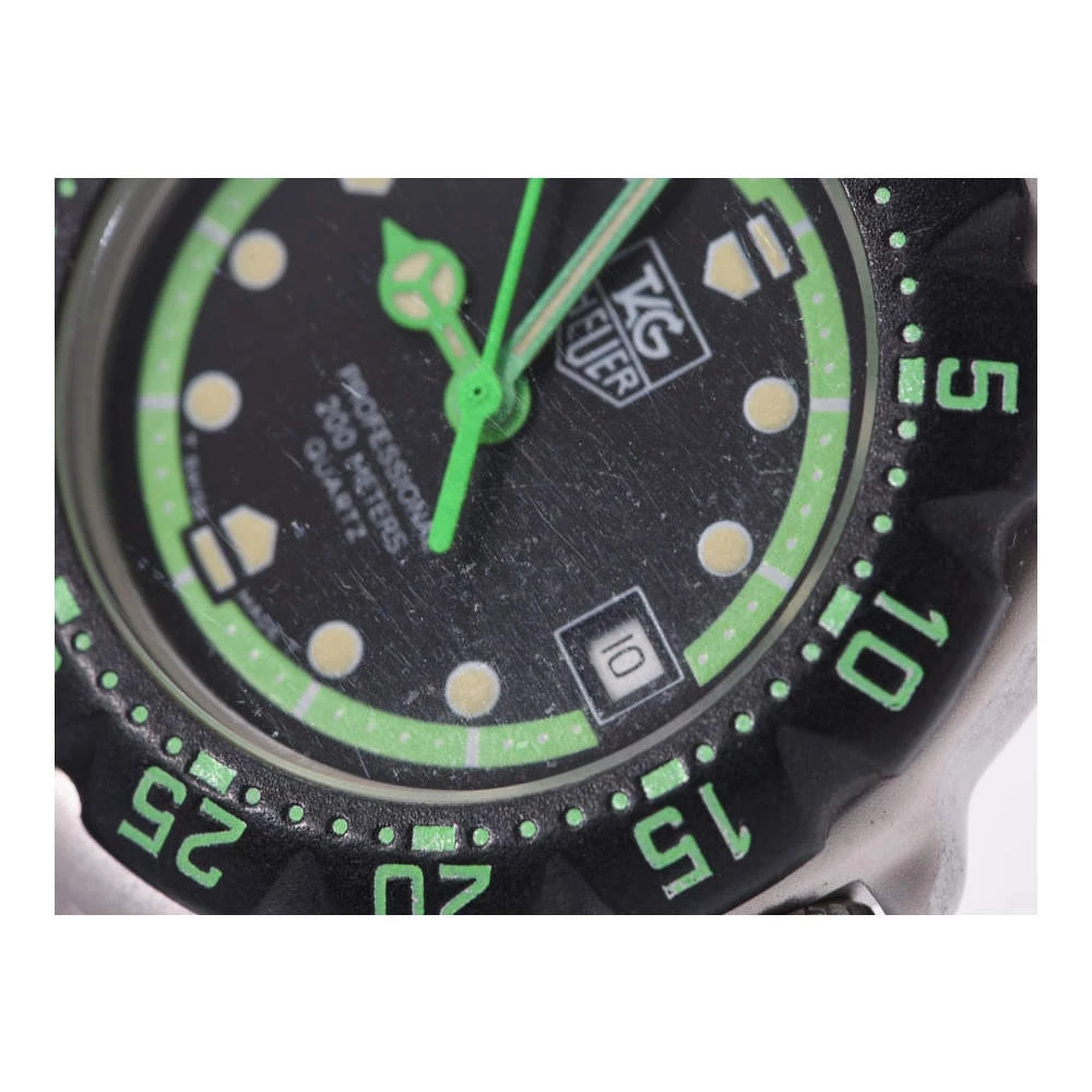 Tag Heuer Black/Green Stainless Steel Professional 200M WA1415 Women's Wristwatch 27 MM For Women 3 Tag Heuer Black/Green Stainless Steel Professional 200M WA1415 Women's Wristwatch 27 MM For Women - Image 3