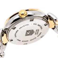 Tag Heuer Silver White Two-Tone Stainless Steel Link WAT1452.BB0955 Women's Wristwatch 29 Mm For Women -Tag Heuer Sales Shop luxury women tag heuer used watches p255980 002