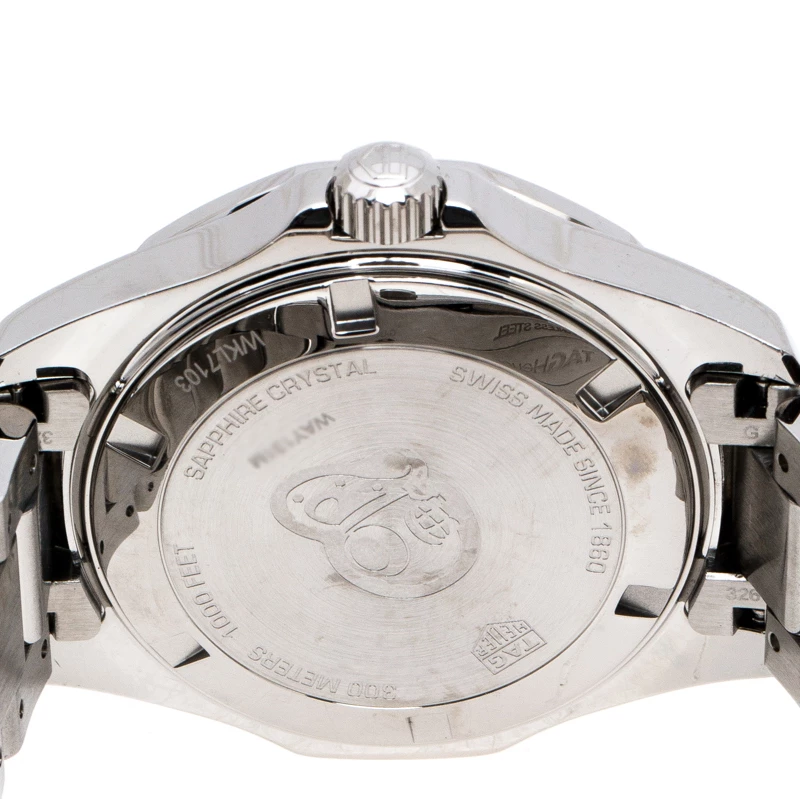 Tag Heuer Black Mother Of Pearl Ceramic Diamonds Aquaracer WAY131M Women's Wristwatch 35 Mm For Women 4 Tag Heuer Black Mother Of Pearl Ceramic Diamonds Aquaracer WAY131M Women's Wristwatch 35 Mm For Women - Image 4