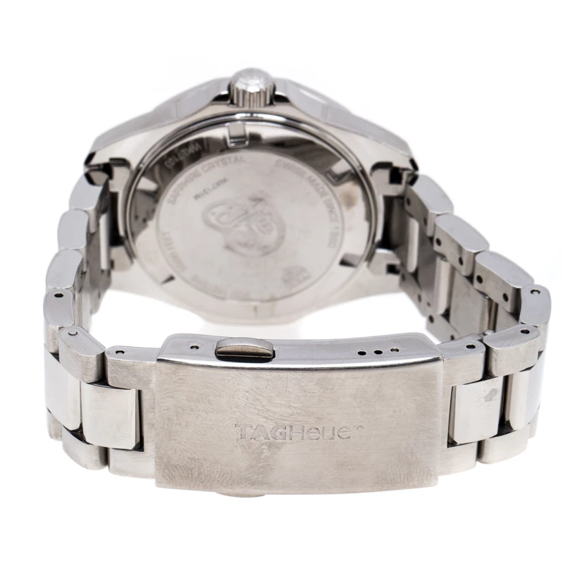 Tag Heuer Black Mother Of Pearl Ceramic Diamonds Aquaracer WAY131M Women's Wristwatch 35 Mm For Women 5 Tag Heuer Black Mother Of Pearl Ceramic Diamonds Aquaracer WAY131M Women's Wristwatch 35 Mm For Women - Image 5