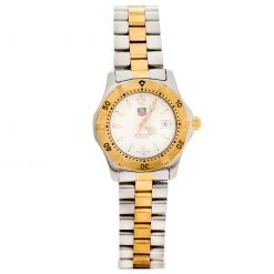 Tag Heuer Silver Two-tone Stainless Steel Professional 2000 Series WK1320-0 Women's Wristwatch 28 Mm For Women