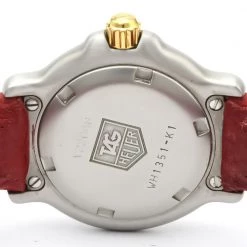 Tag Heuer White Gold Plated Stainless Steel 6000 Series Quartz Wh1351 Women's Wristwatch 29 MM For Women -Tag Heuer Sales Shop luxury women tag heuer used watches p265241 005