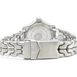 Tag Heuer White Stainless Steel WG1412 Professional Women's Wristwatch 24MM For Women -Tag Heuer Sales Shop luxury women tag heuer used watches p265723 001